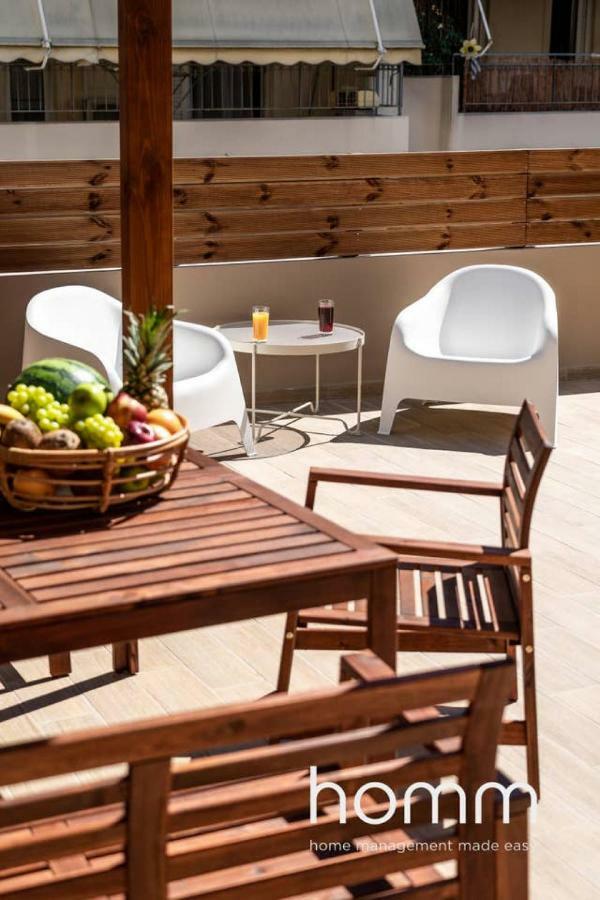 Nemeseos Ground Floor Homm Apartment With Roof Garden And Wading Pool Atene Esterno foto