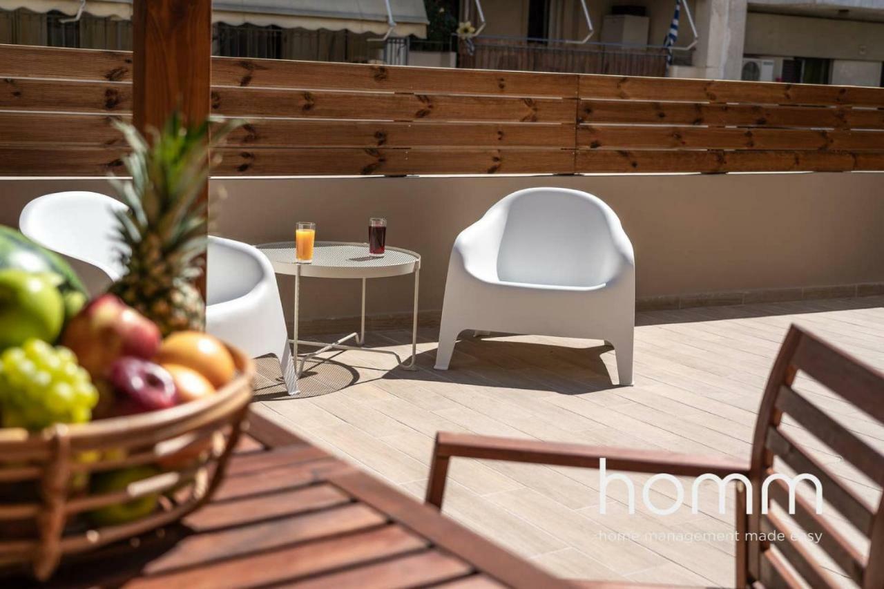 Nemeseos Ground Floor Homm Apartment With Roof Garden And Wading Pool Atene Esterno foto